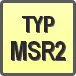 Piktogram - Typ: MSR2